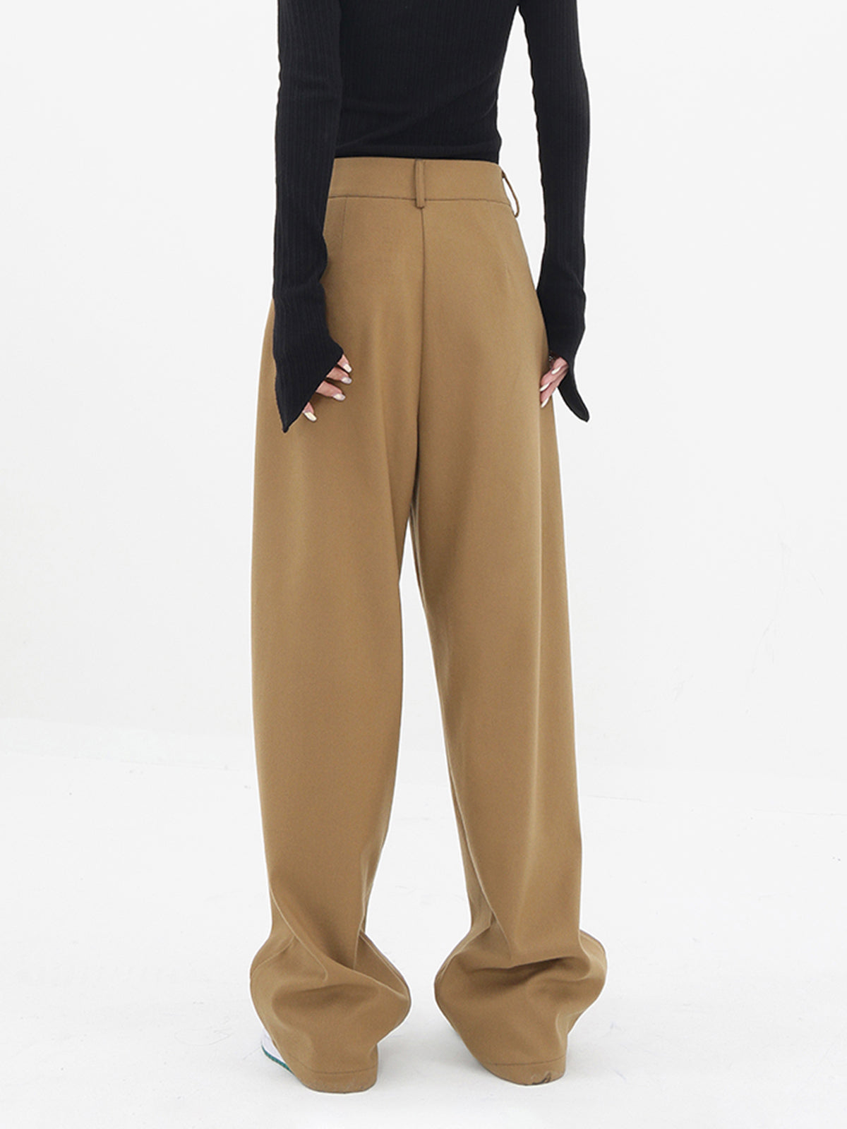 Basic Baggy Wide Leg Dress Pants - Chic Rio