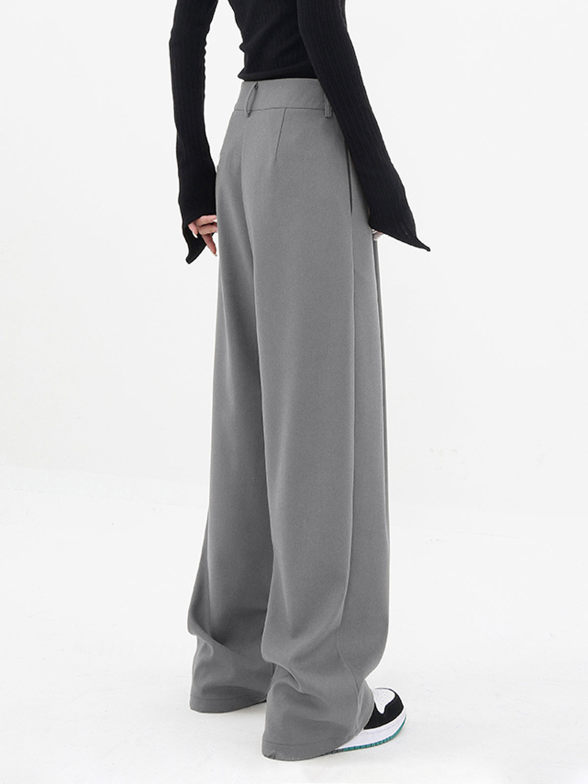 Basic Baggy Wide Leg Dress Pants - Chic Rio