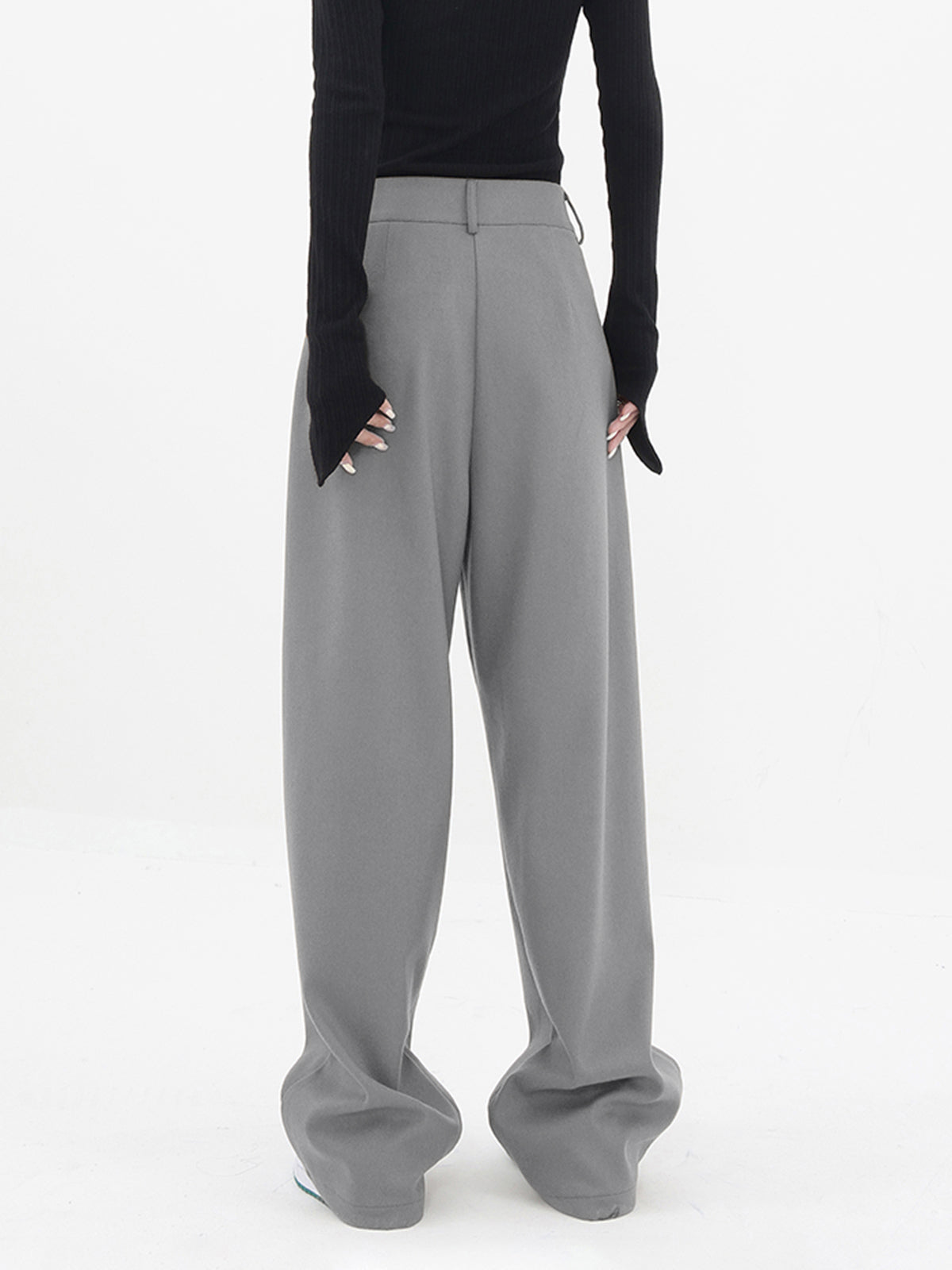 Basic Baggy Wide Leg Dress Pants - Chic Rio