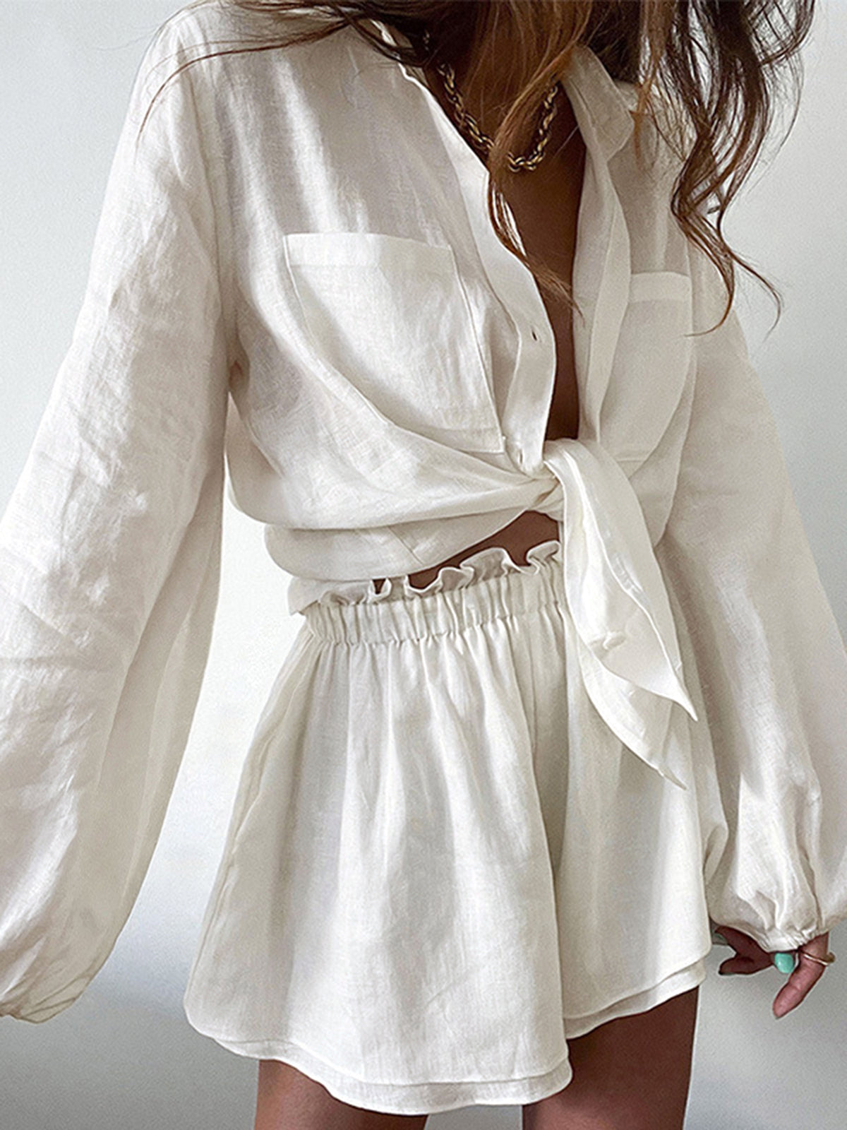 Aegean Two Piece Double Lined Shorts Set - Chic Rio