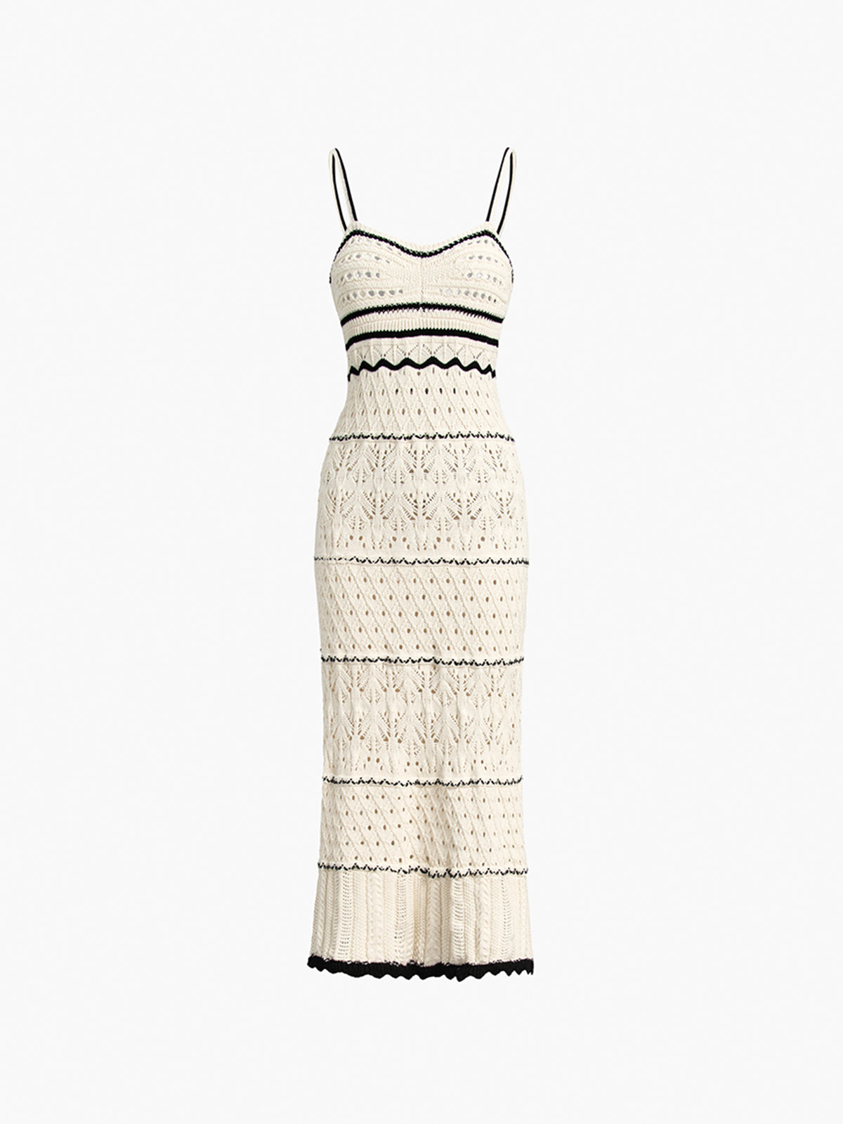 Paros Crochet Eyelet See Through Midi Dress - Chic Rio
