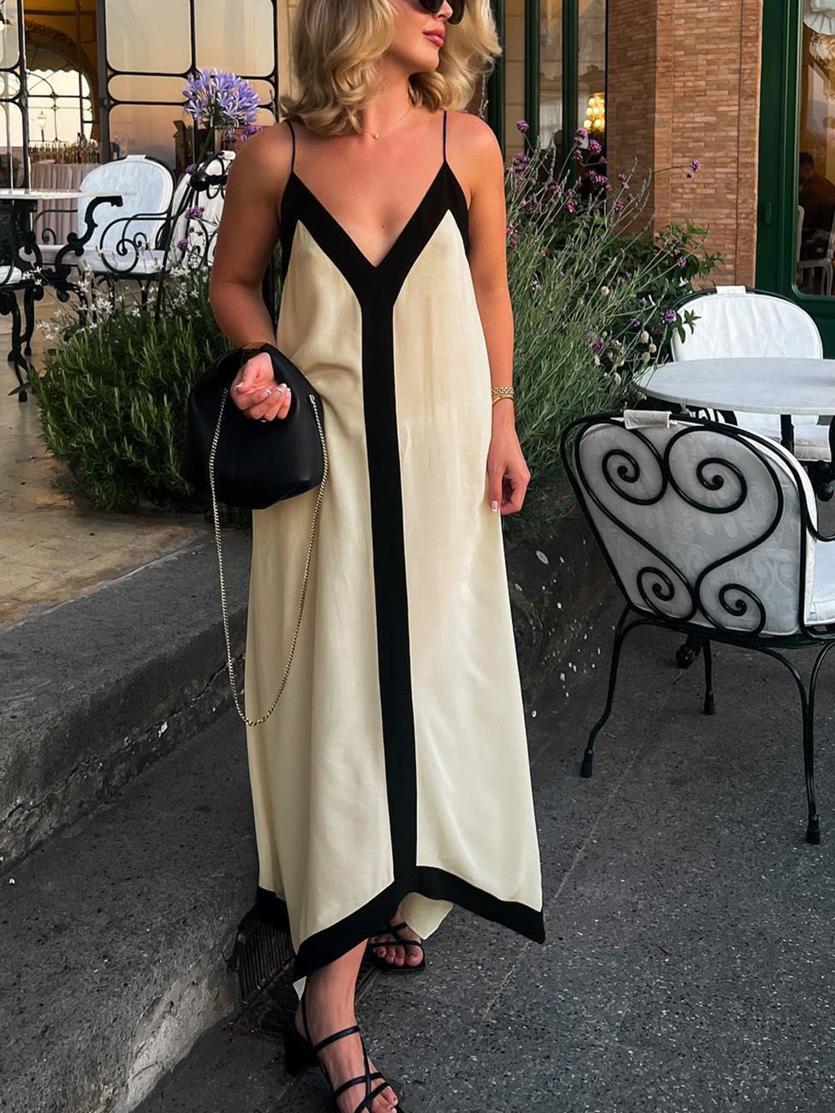 Sicily Old Money Aesthetics Slip Long Dress - Chic Rio