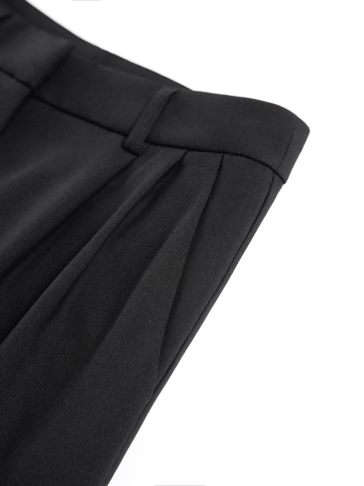 Solid Wide Leg Pants Without Belt - Chic Rio