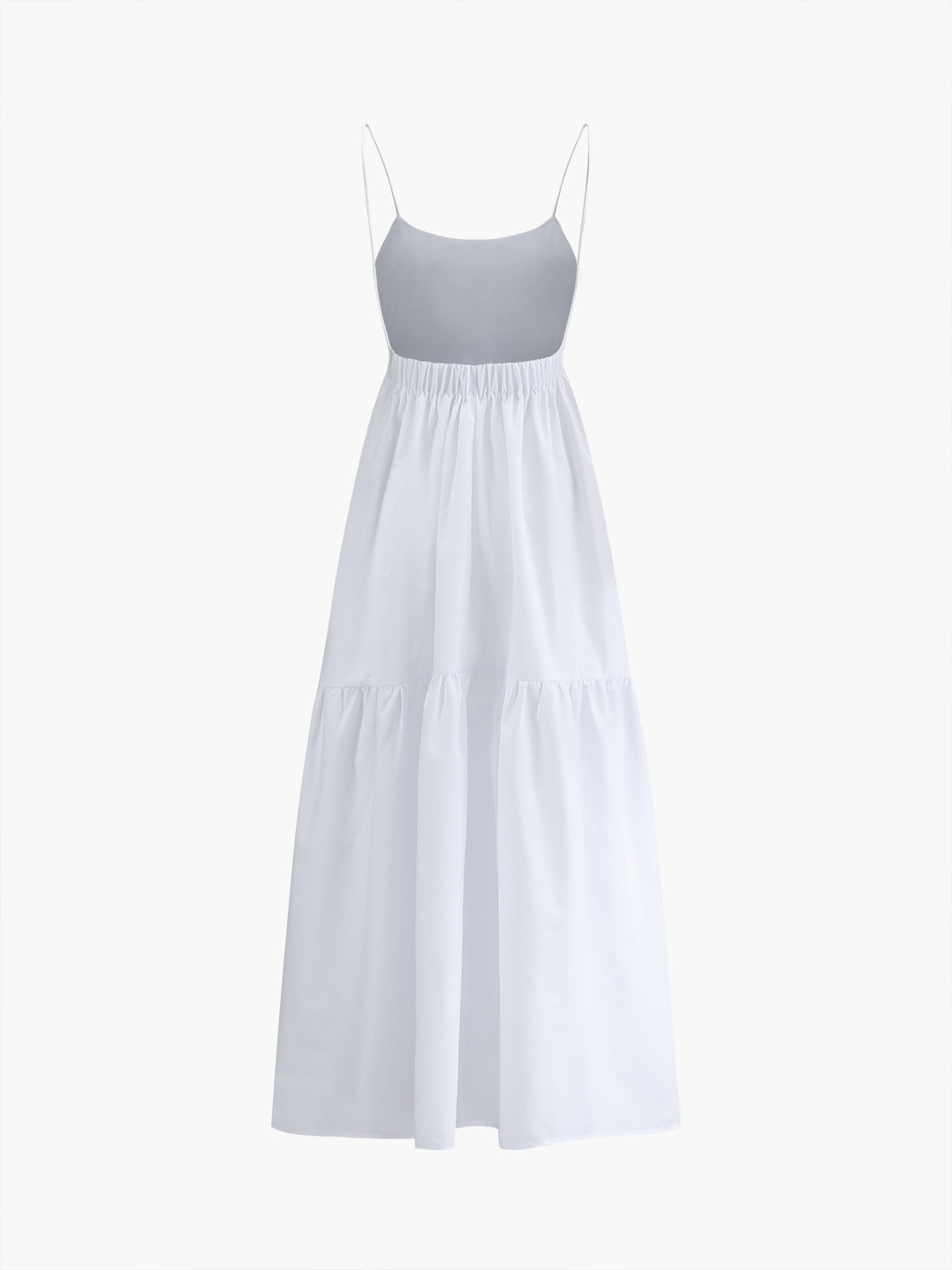 Solid Backless Long Dress - Chic Rio