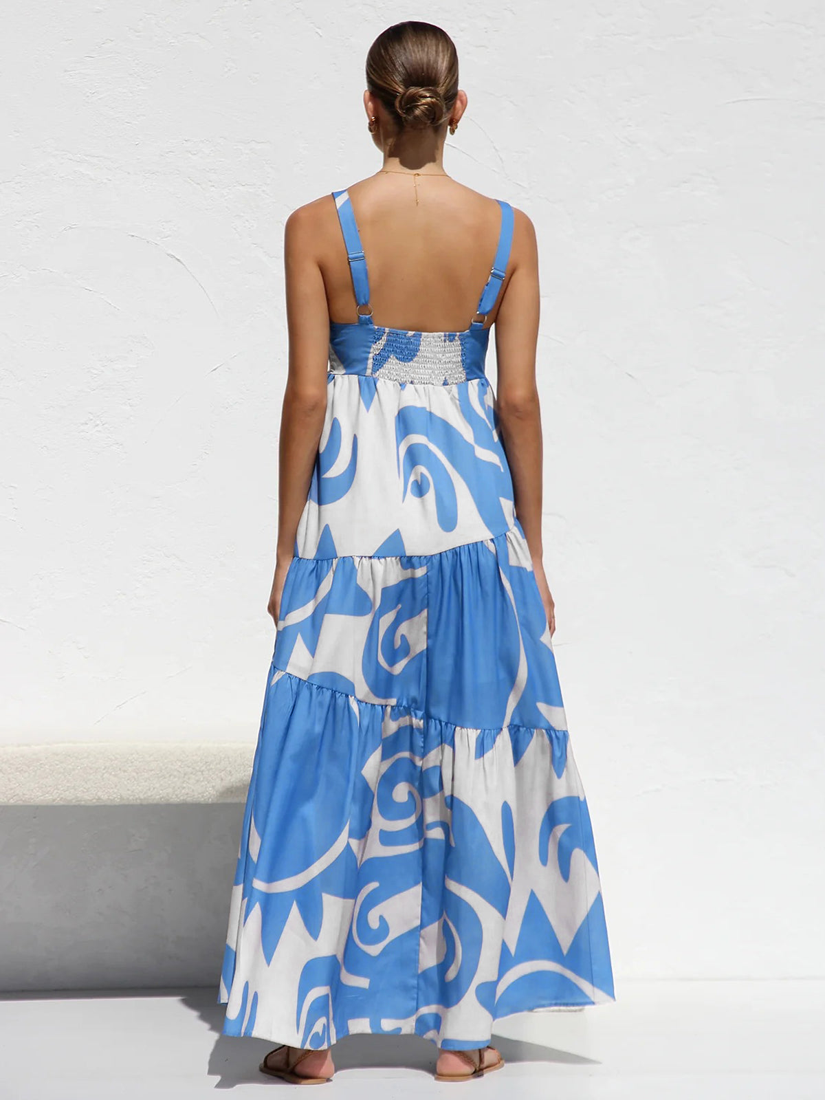 Sun Print Cami Long Dress - Chic Rio