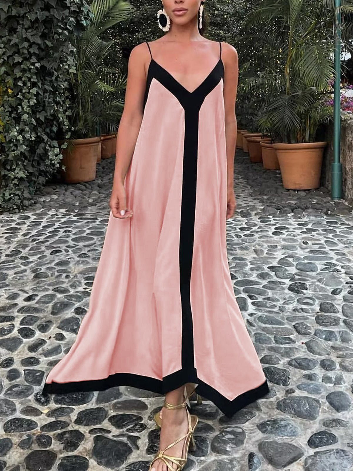 Sicily Old Money Aesthetics Slip Long Dress - Chic Rio