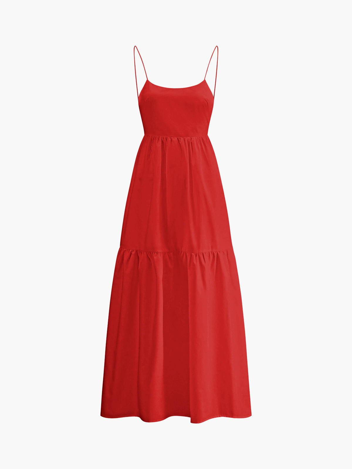 Solid Backless Long Dress - Chic Rio