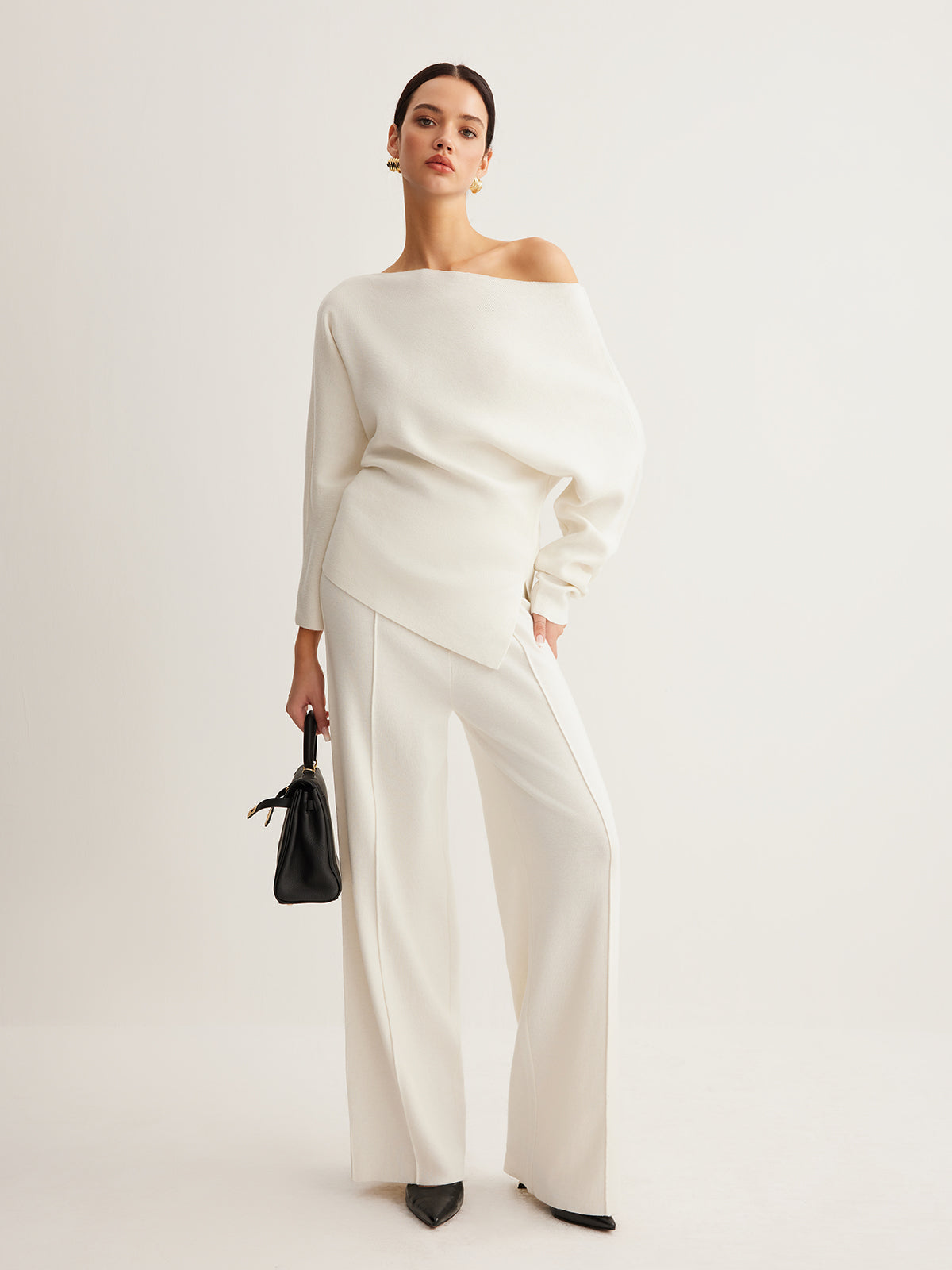 Wool-Blend Piping Pants - Chic Rio