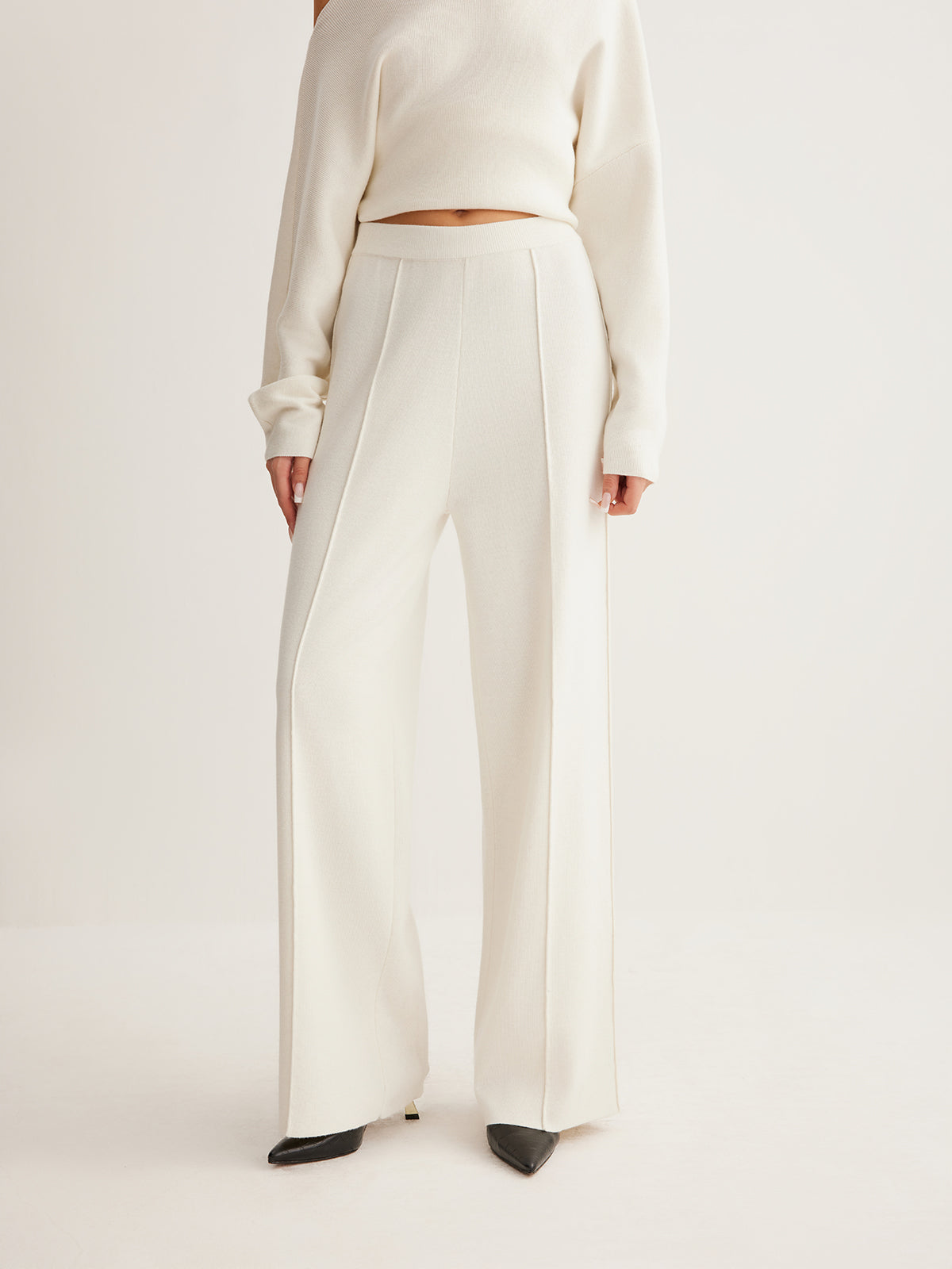 Wool-Blend Piping Pants - Chic Rio