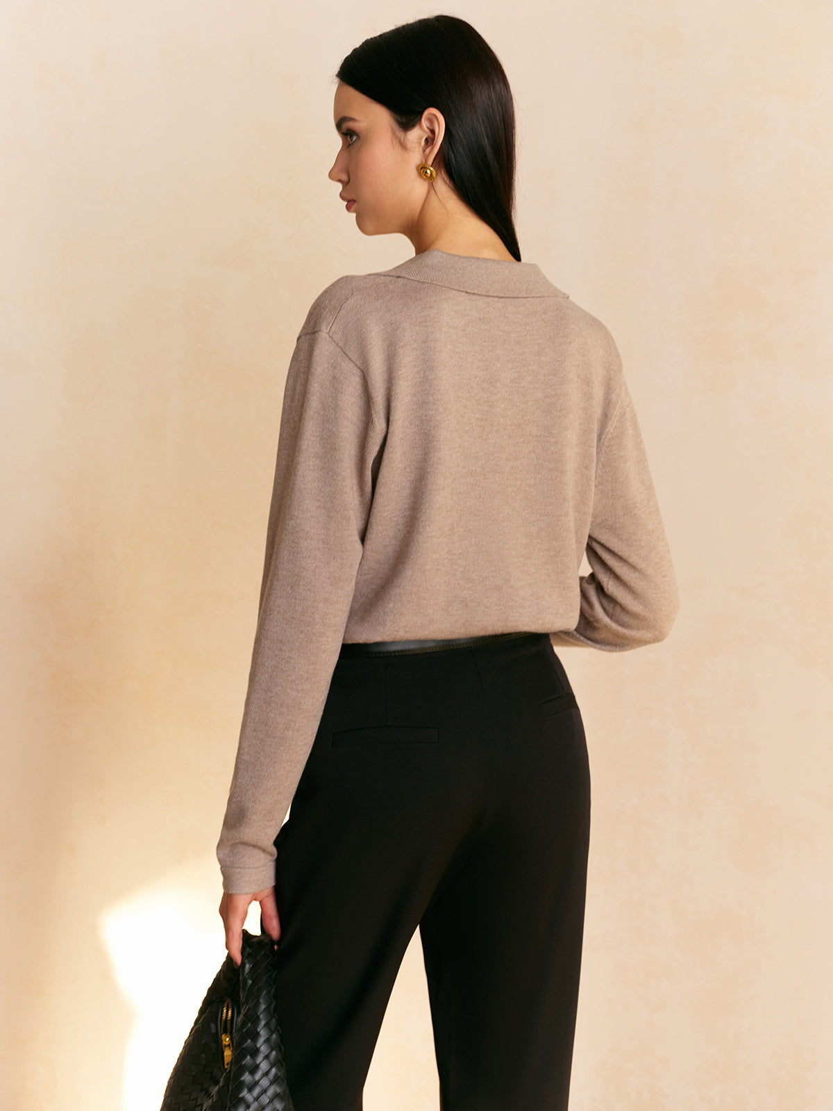 Leisure Collared Pullover Sweater - Chic Rio