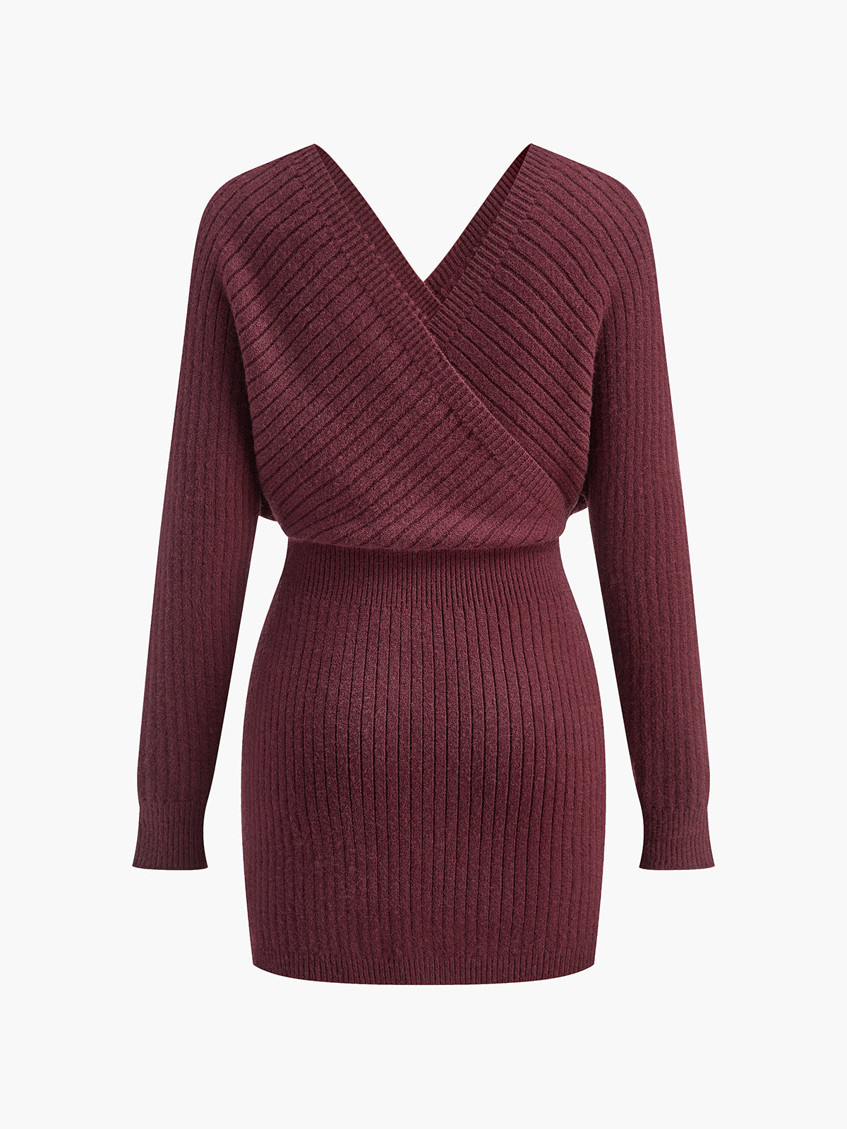 Criss Cross Cinched Sweater Dress - Chic Rio