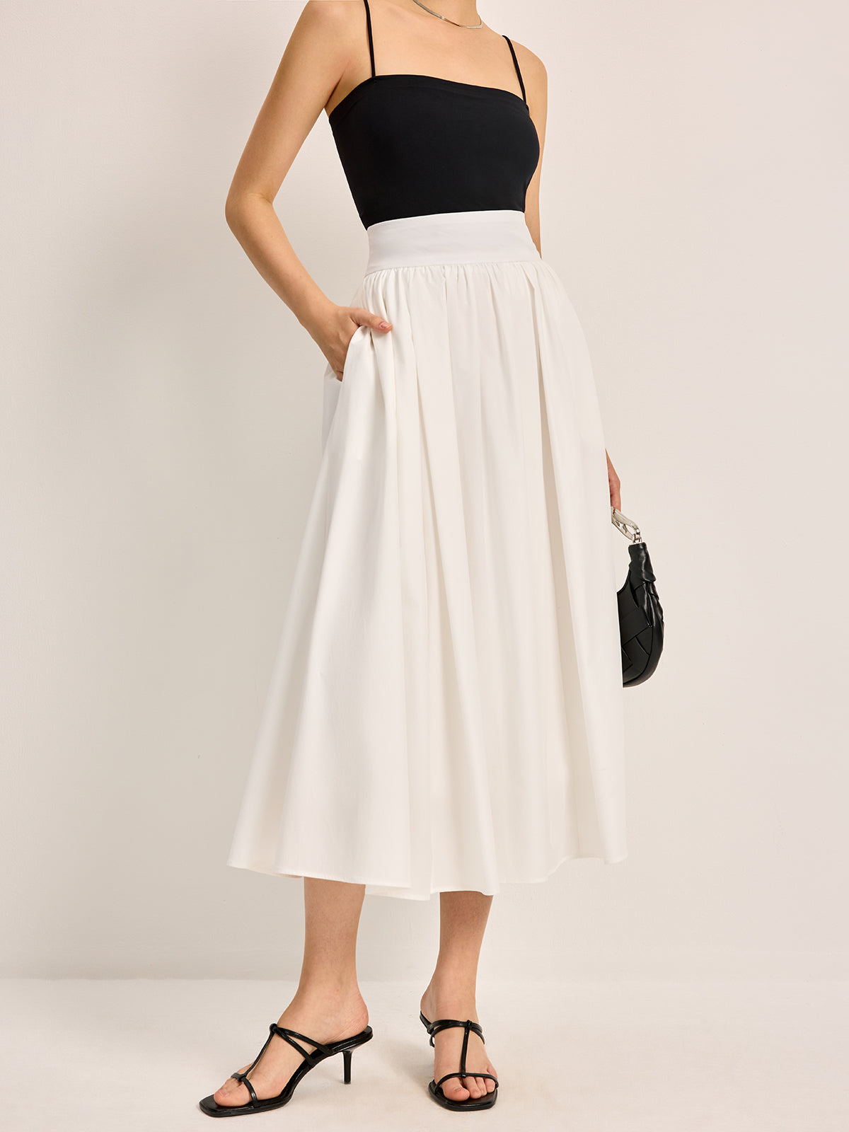 Elegant A-Line Pleated Skirt - Chic Rio
