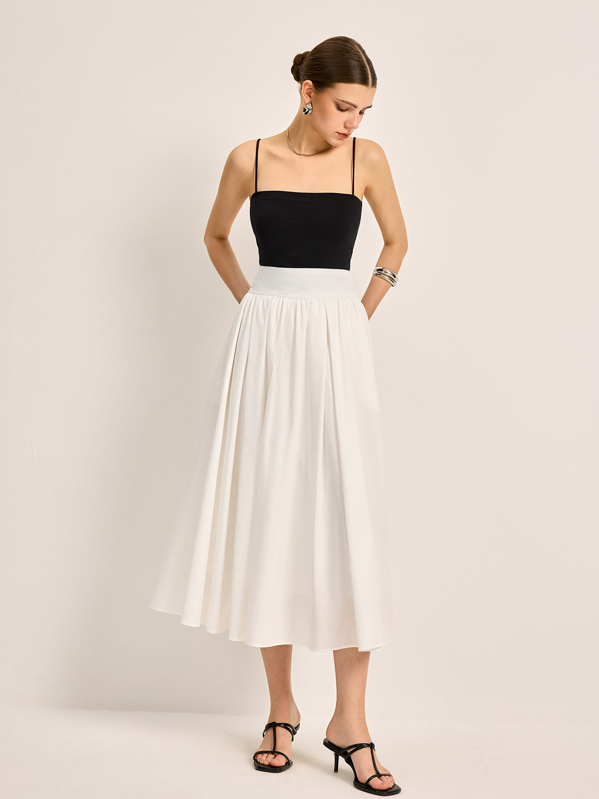 Elegant A-Line Pleated Skirt - Chic Rio