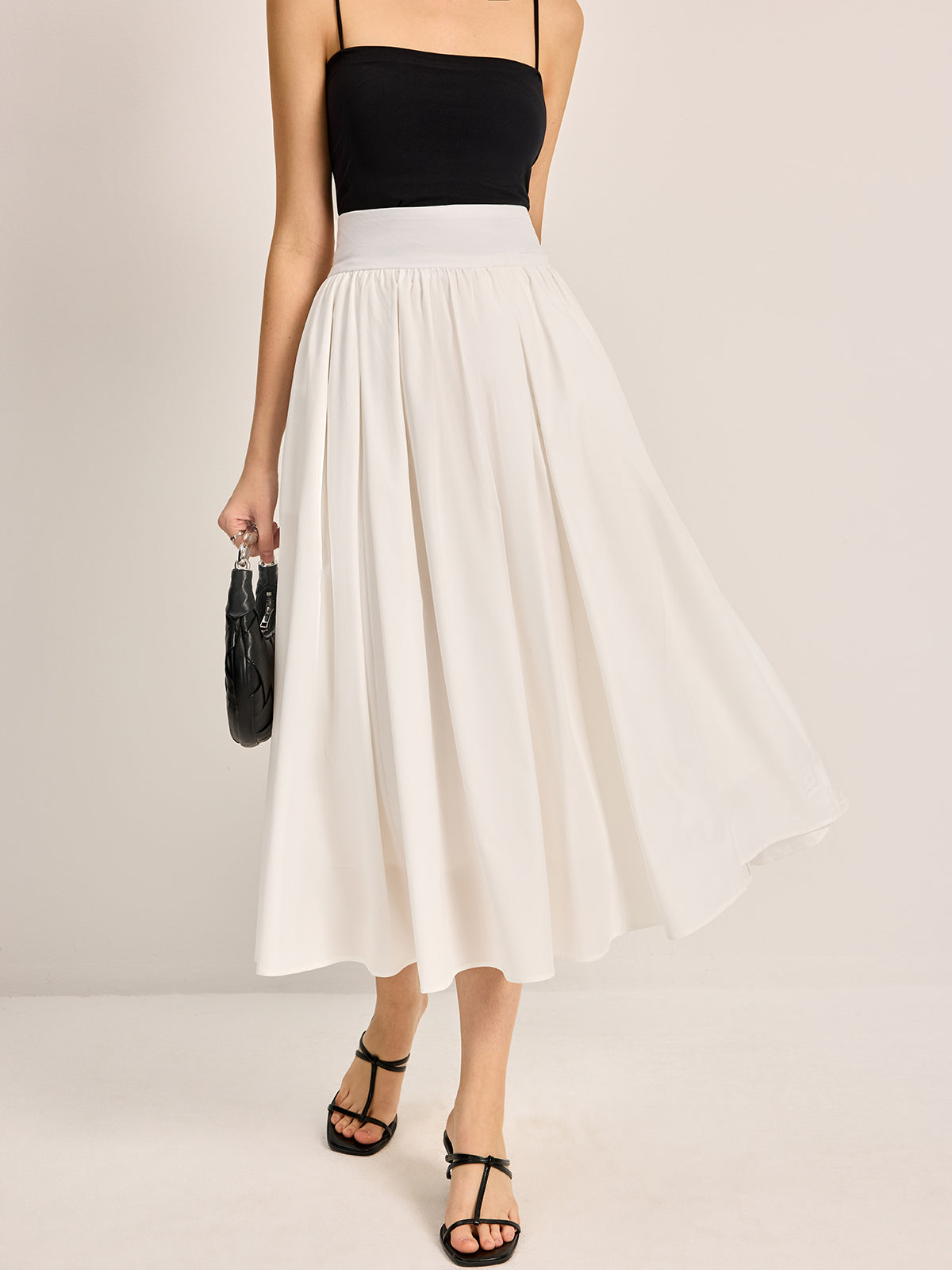Elegant A-Line Pleated Skirt - Chic Rio