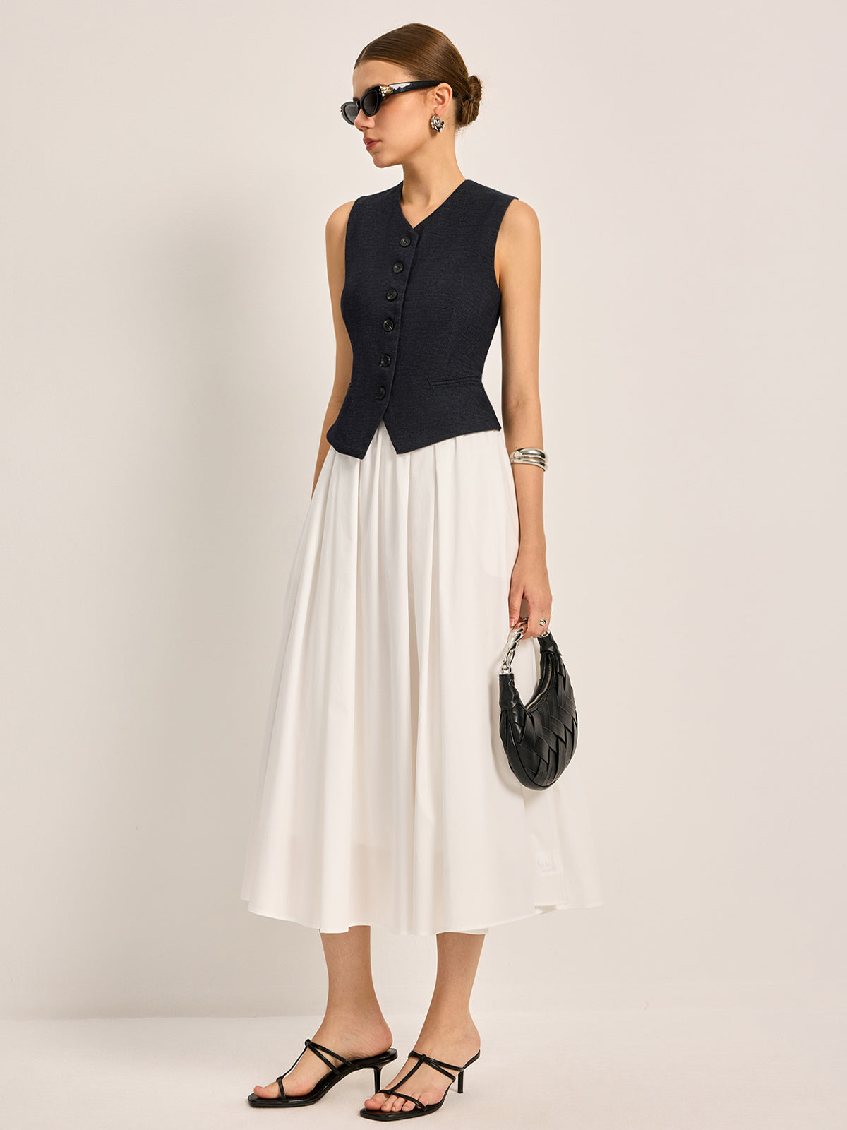 Elegant A-Line Pleated Skirt - Chic Rio