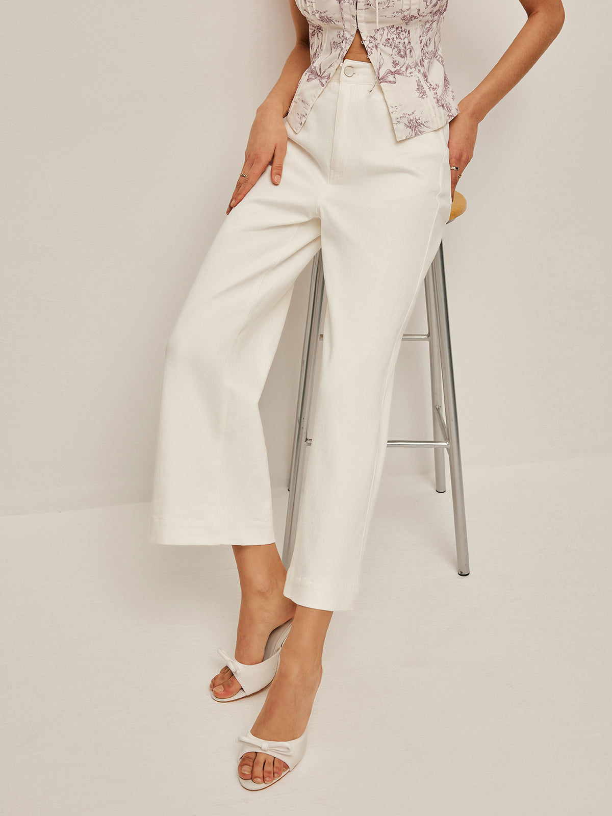 High-Waist Wide-Leg Jeans - Chic Rio