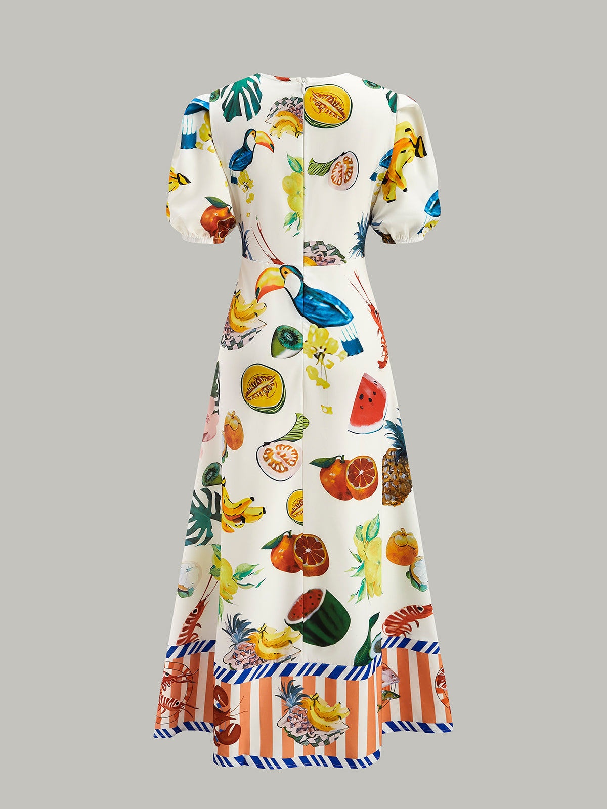 Boho Print Puff Sleeve Dress - Chic Rio