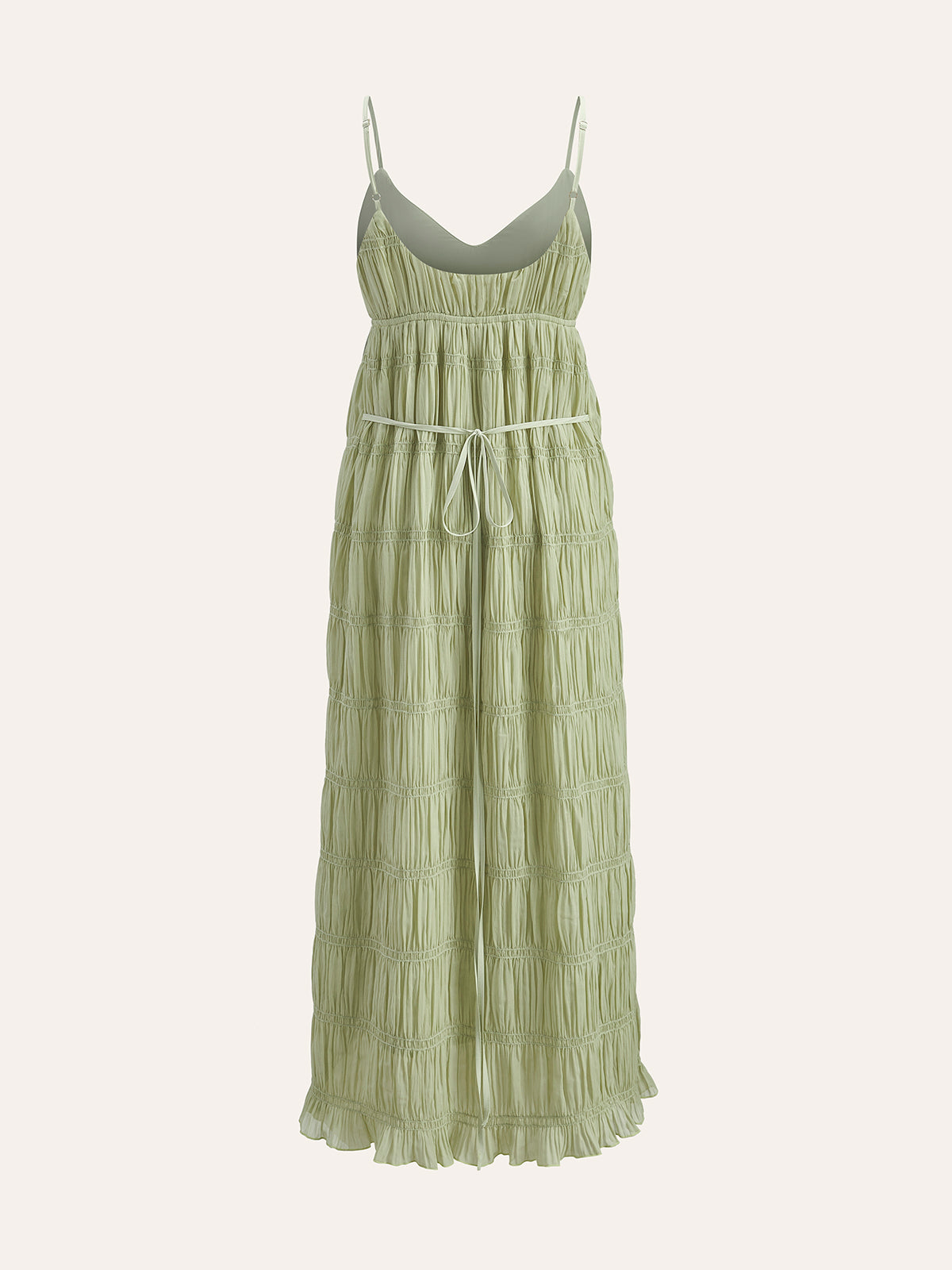Semi-Sheer Strappy Pleated Dress - Chic Rio