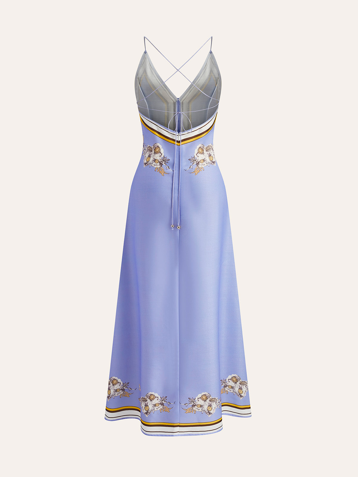 Casual Floral Printed Halter Long Dress - Chic Rio