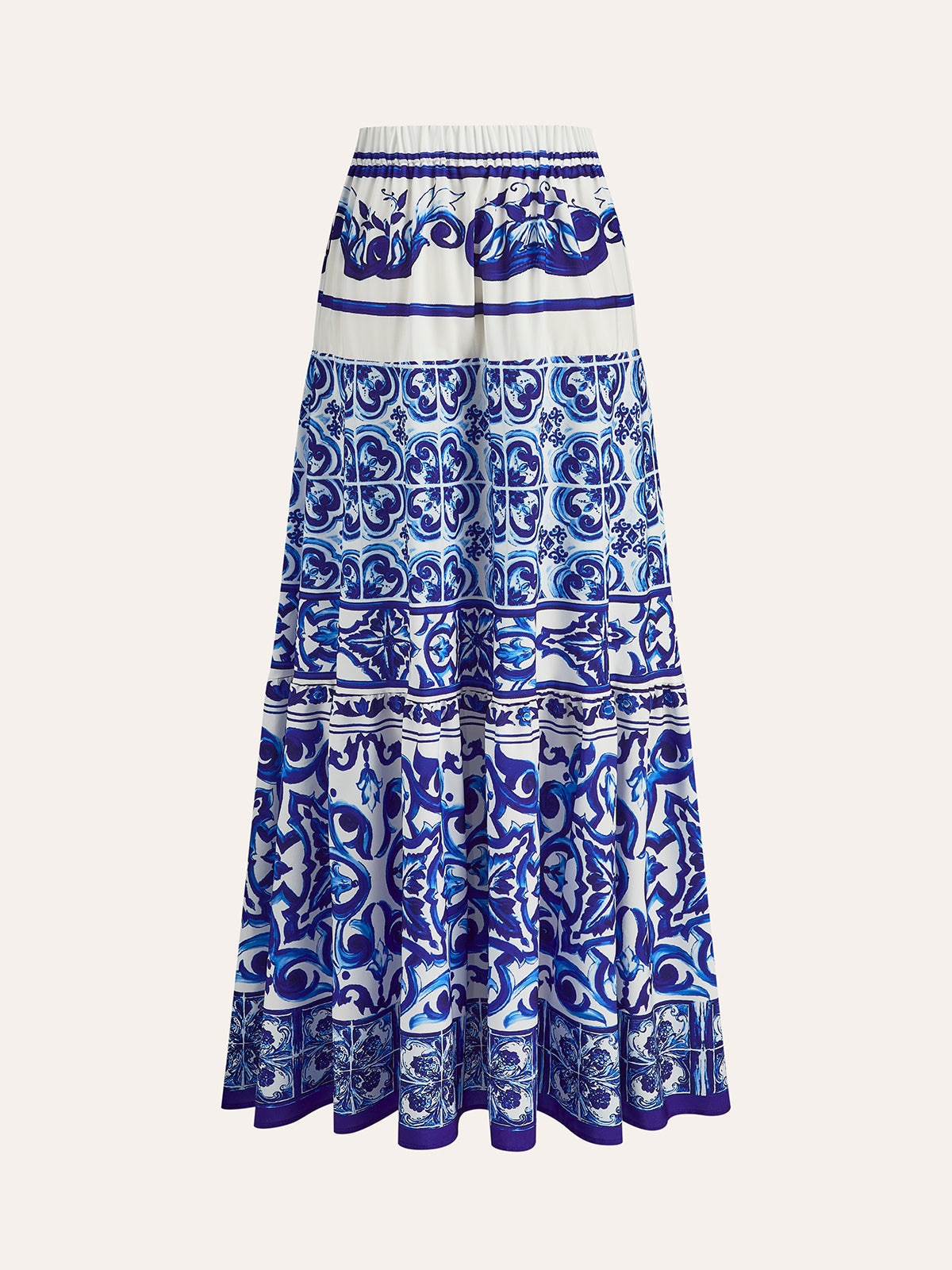 Boho Print Satin Skirt - Chic Rio