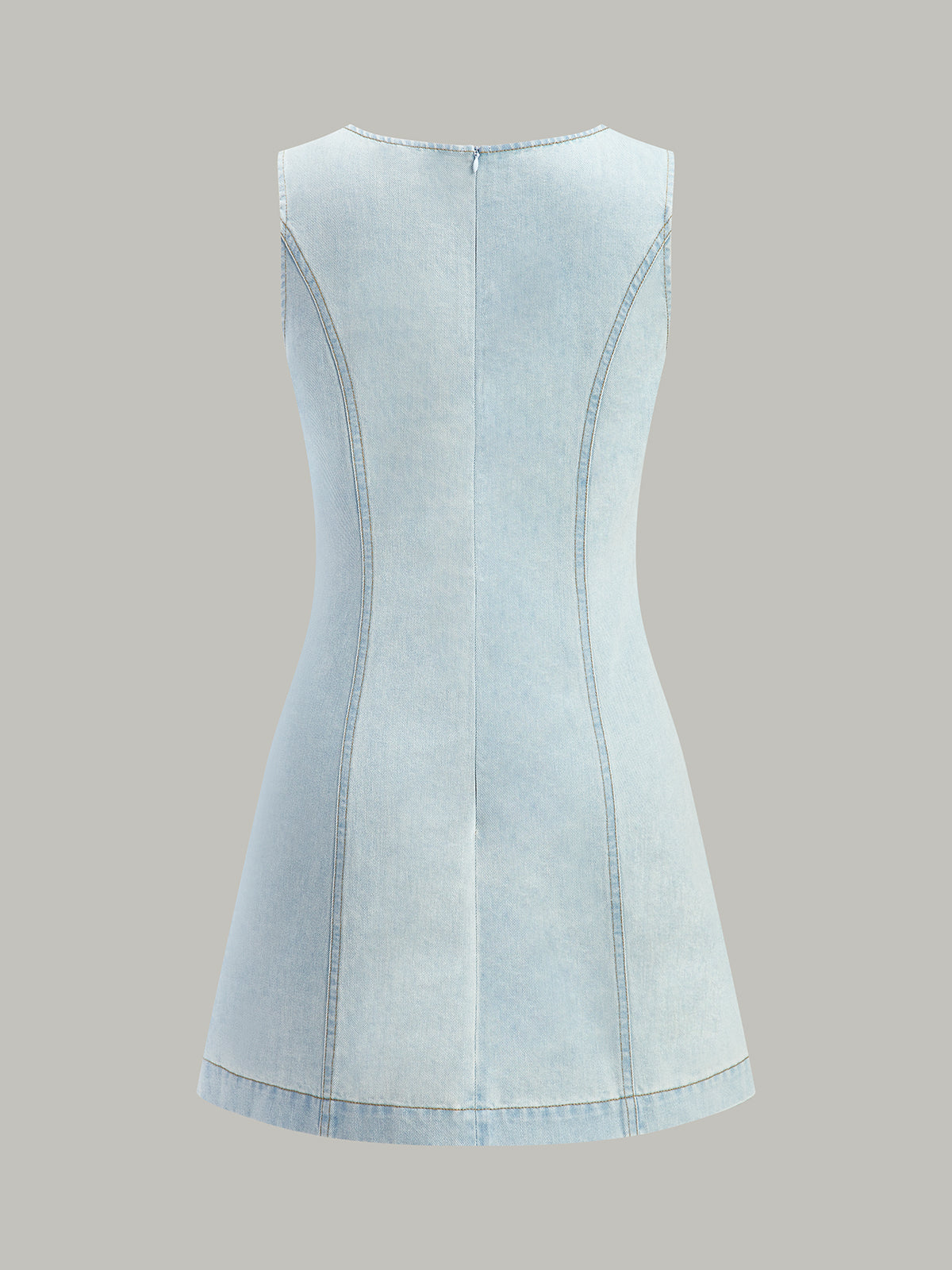 Sleeveless Denim Dress - Chic Rio