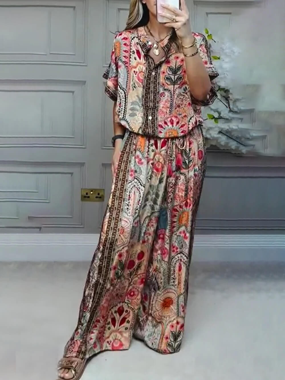 Merida Boho Printed Loose Blouse