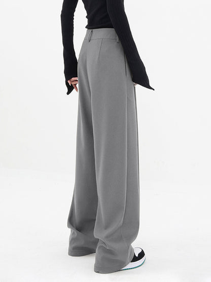 Basic Baggy Wide Leg Dress Pants - Chic Rio