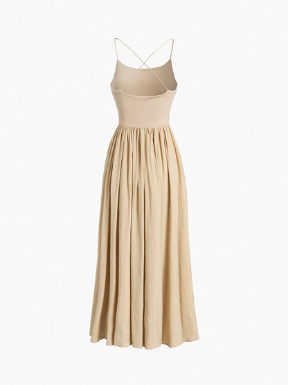 Open Back Midi Tank Dress - Chic Rio