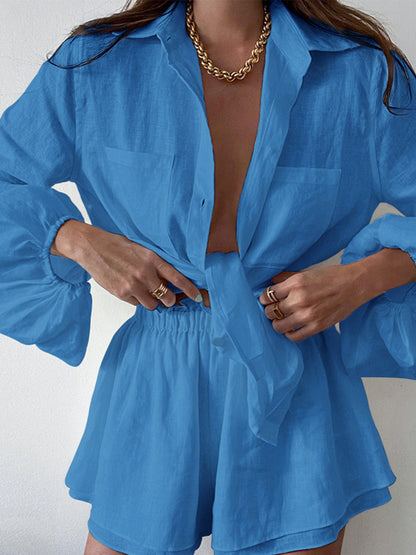 Aegean Two Piece Double Lined Shorts Set - Chic Rio