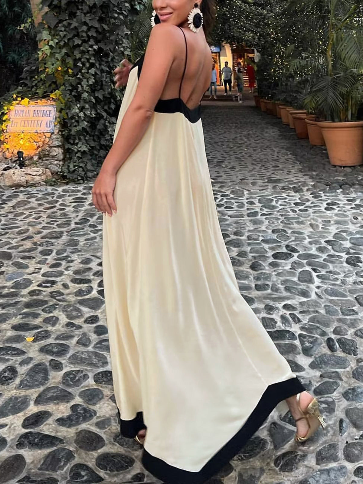 Sicily Old Money Aesthetics Slip Long Dress - Chic Rio