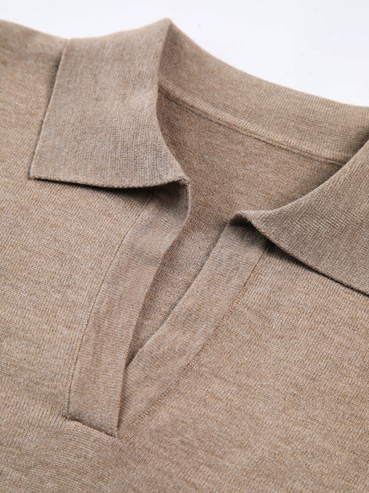 Leisure Collared Pullover Sweater - Chic Rio