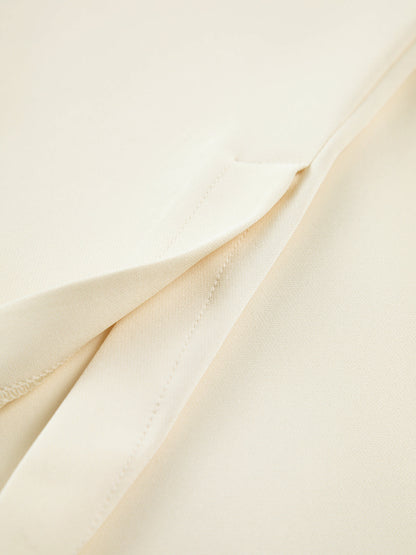 Solid Straight Leg Pants - Chic Rio