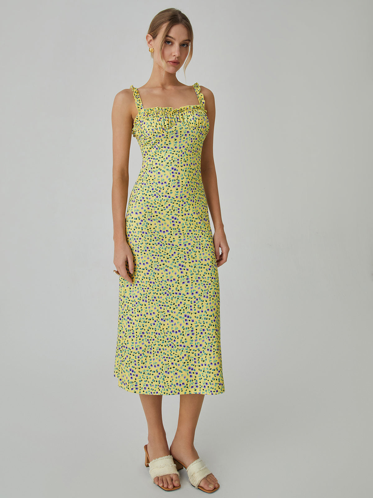 Cami Floral Bohemian Vacation Midi Dress - Chic Rio
