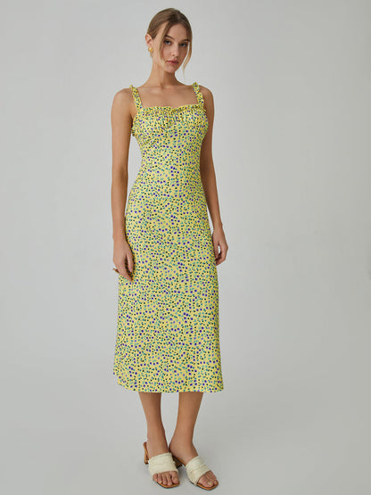Cami Floral Bohemian Vacation Midi Dress - Chic Rio