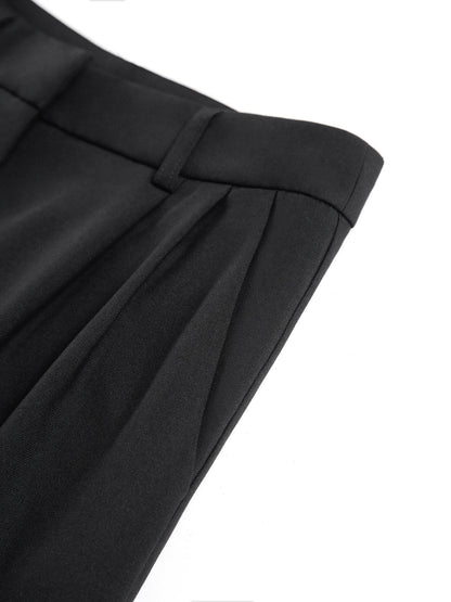 Solid Wide Leg Pants Without Belt - Chic Rio