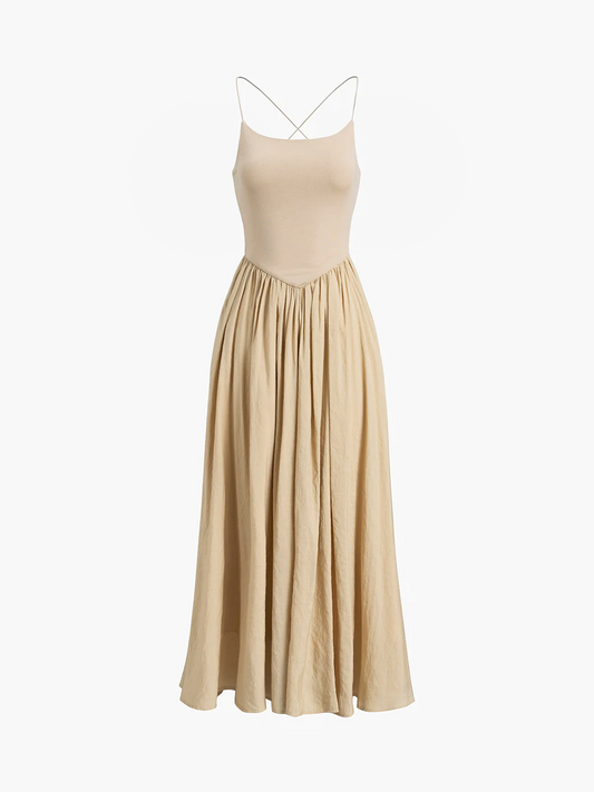 Open Back Midi Tank Dress - Chic Rio
