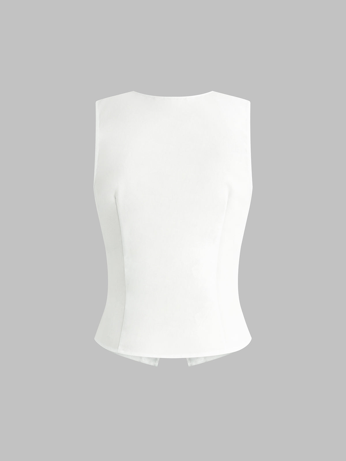 Linen Blends Button Up Tank Top - Chic Rio