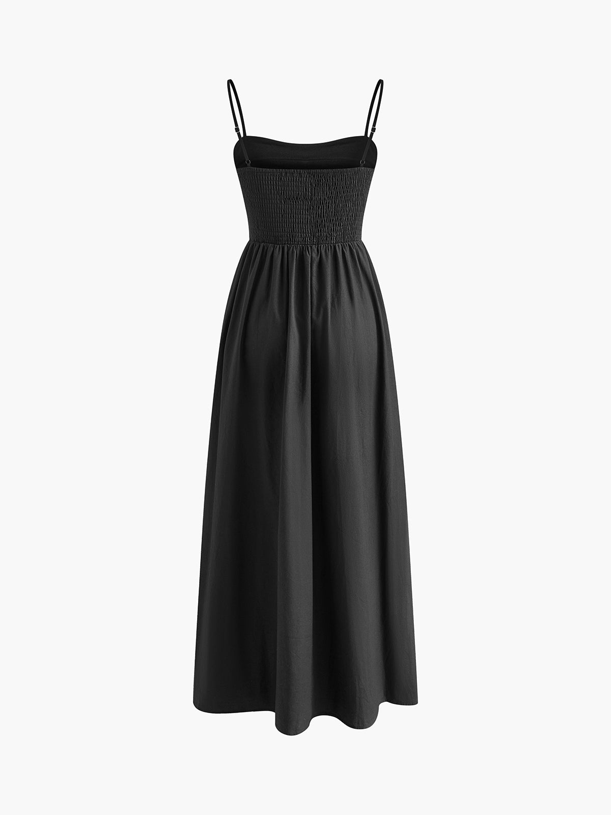 Cotton Sleeveless Pockets Cutout Long Dress - Chic Rio