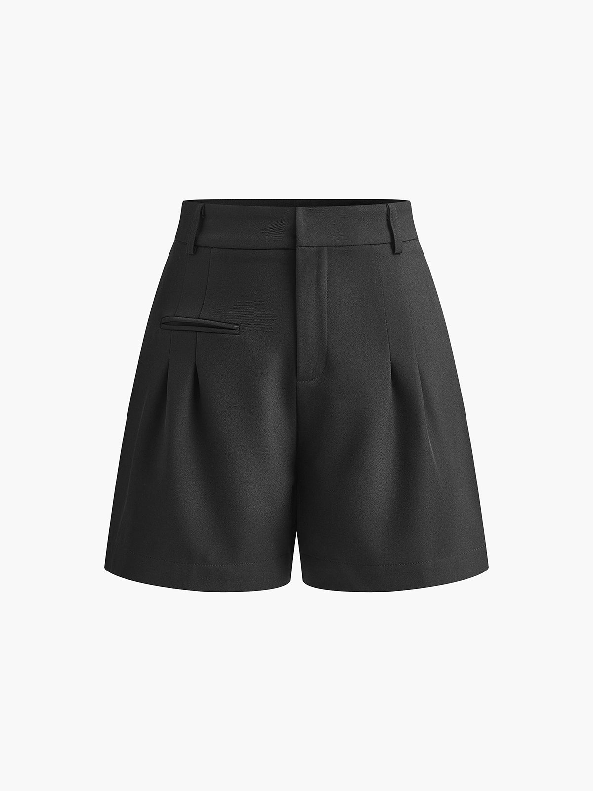 Semi-Sheer Mid-Waist Shorts Without Belt - Chic Rio