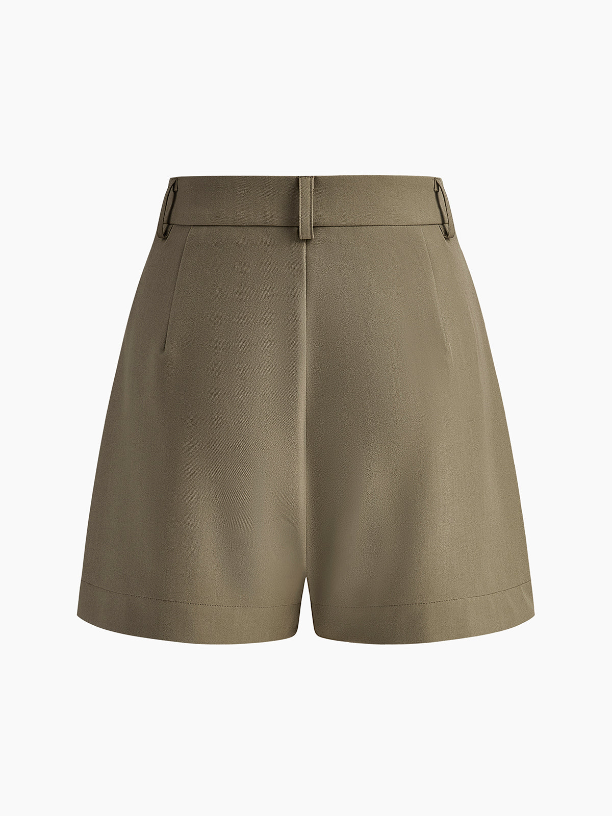 Semi-Sheer Mid-Waist Shorts Without Belt - Chic Rio