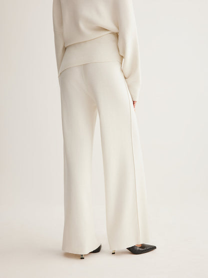 Wool-Blend Piping Pants - Chic Rio