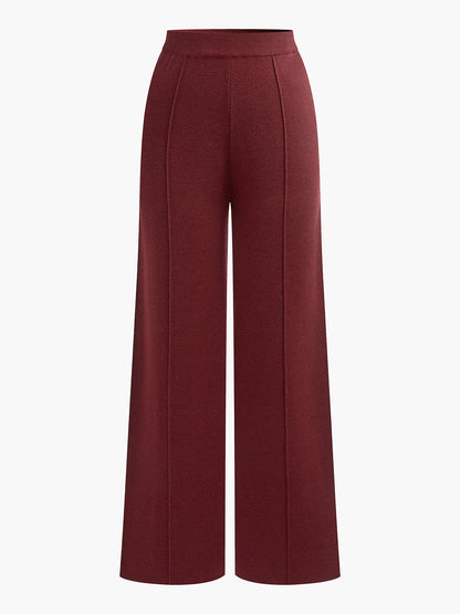 Wool-Blend Piping Pants - Chic Rio