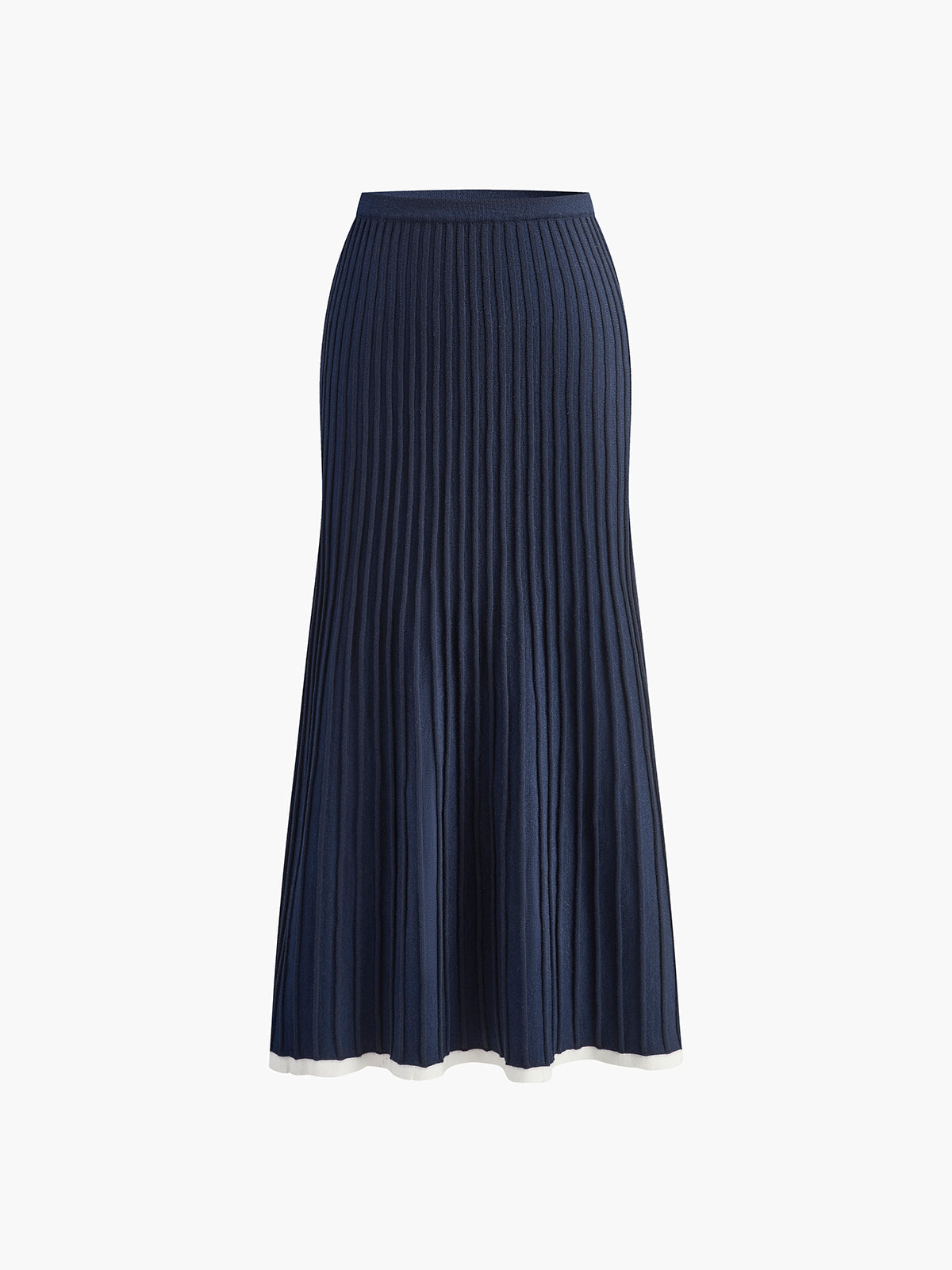Minimalism Contrast Trim Sweater Skirt Set - Chic Rio