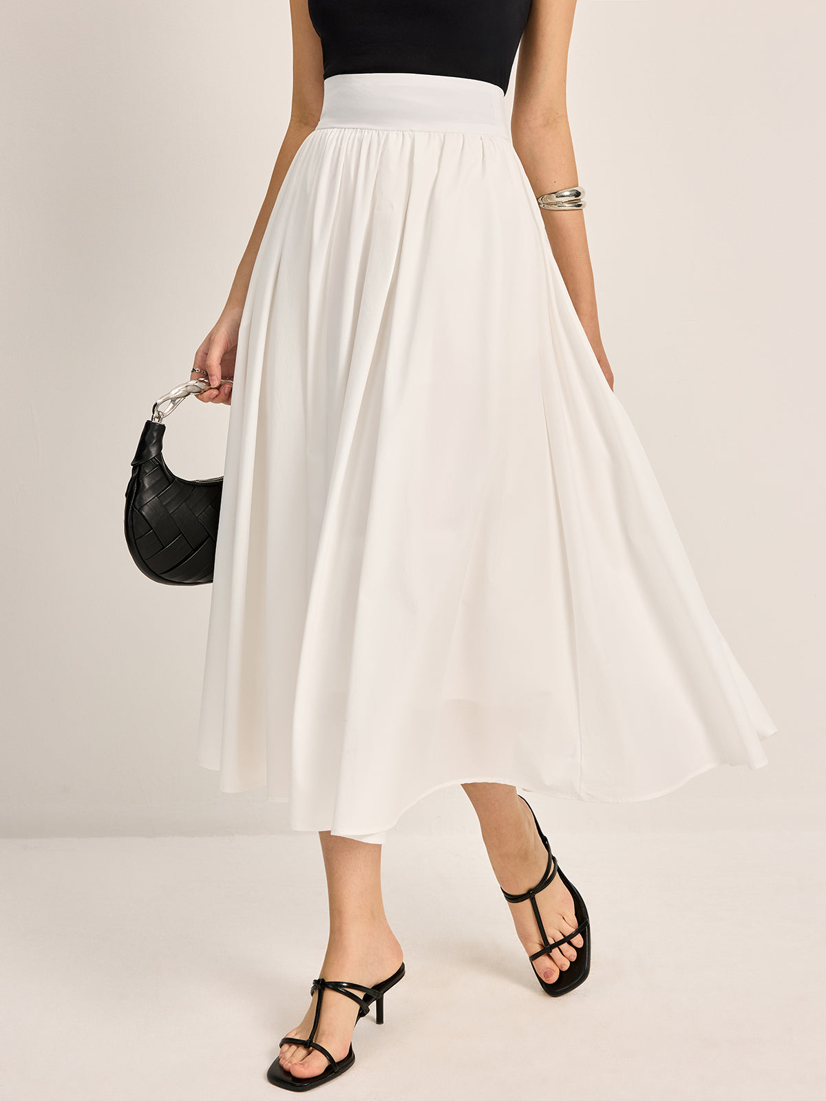 Elegant A-Line Pleated Skirt - Chic Rio