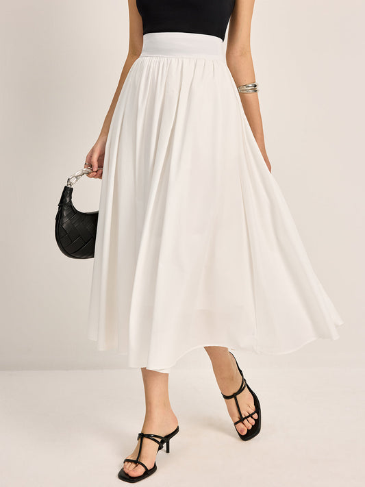 Elegant A-Line Pleated Skirt - Chic Rio