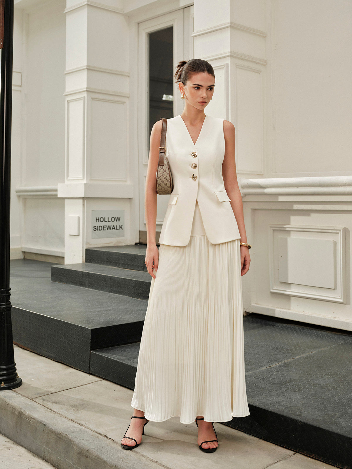Mid-Waist Pleated Skirt - Chic Rio