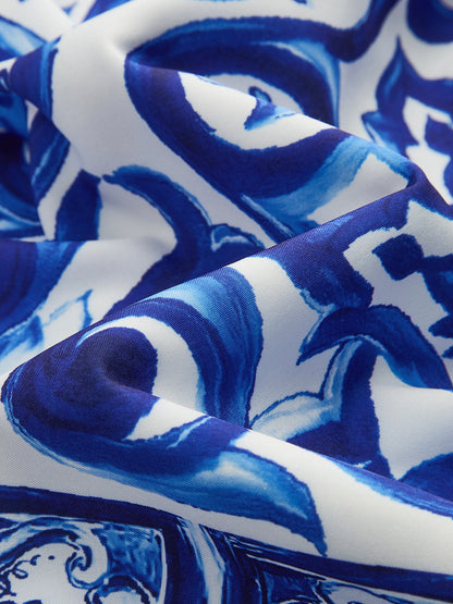 Boho Print Satin Skirt - Chic Rio