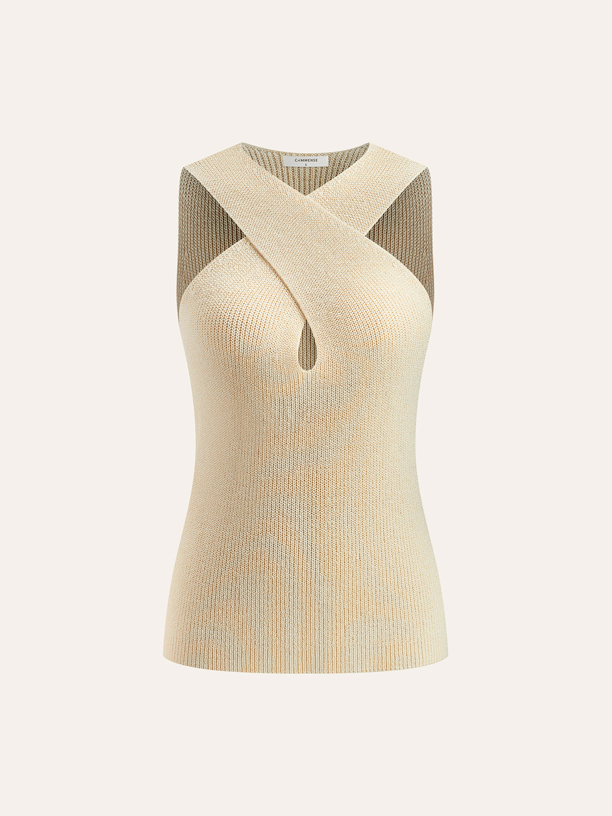 Halter Cross-Over Collar Tank Top - Chic Rio