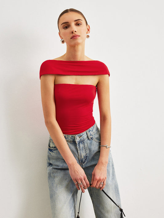 Off-Shoulder Backless Top - Chic Rio