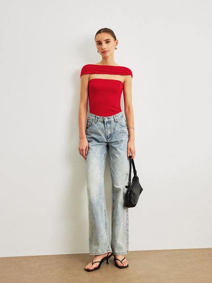 Off-Shoulder Backless Top - Chic Rio